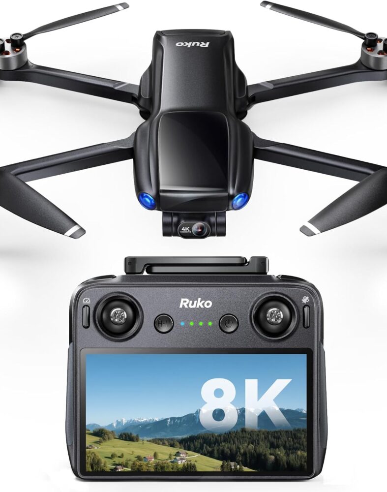 Ruko U11MINI 4K (RC3) Camera Drone for Adults with 5.5" Touchscreen Remote